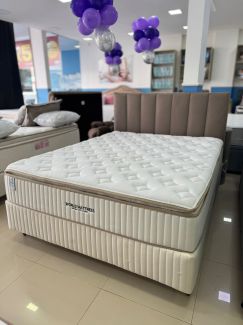 BOX+COLCHÃO EM MOLAS